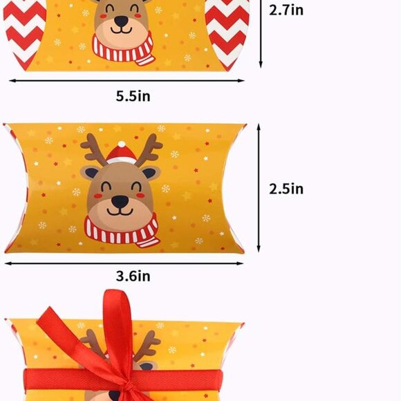 Christmas Pillow Boxes Set of 10 - Picture 2 of 5